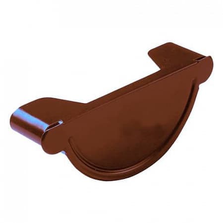 Заглушка желоба  D150 Icopal / Икопал, цвет Ral 8028 (коричневый)