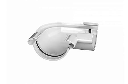 Угол желоба 90˚ Технониколь МАКСИ, снежно-белый