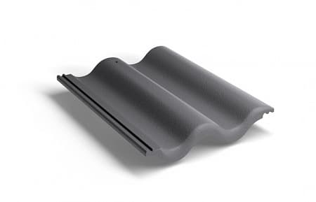 Рядовая черепица Kriastak, неокрашенный черный