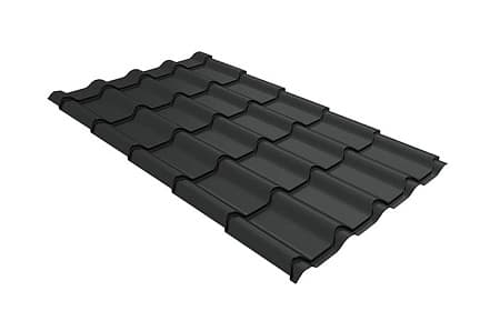 Волновой профиль Grand Line Kamea, 0,5 GreenCoat Pural BT Matt, Zn 275, RR2H3 (RAL 7016 антрацитово-серый)