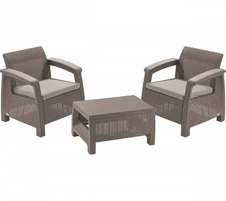 Садовая мебель Corfu weekend Allibert (Аллиберт), цвет капучино