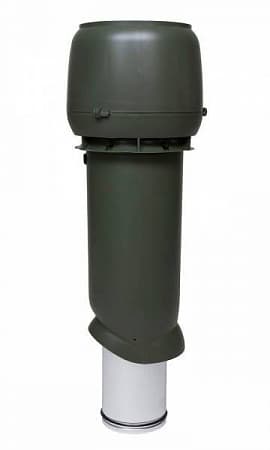 Изолированный вентиляционный выход Vilpe (Вилпе) 160/225/700 с колпаком, высотой 700 мм, зеленый