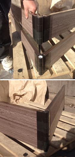 Доска ДПК для грядки HOLZHOF, 150х25х2950 мм, коричневый