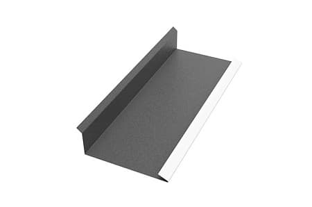 Торцевая планка внутренняя Aquasystem 0.5 Pural BT, Zn 275, длина 2 м, RR 33 черный