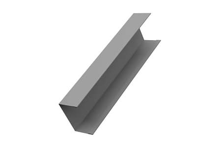 Крышка 65х60 жалюзи (для калиток и ворот) Grand Line Milan,Tokyo, 0,45 PE, RAL 9006 бело-алюминиевый