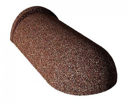 Торцевой конек Gerard 205 (пластик), 425х205х100 мм, chestnut (121)