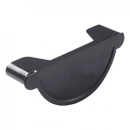 Заглушка желоба D125 Icopal / Икопал, цвет Ral 7011 (темно-серый)