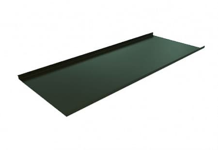 Двойной стоячий фальц Ruukki / Руукки 0.5 мм GreenCoat Pural Matt, цвет RR11 (темно-зеленый)