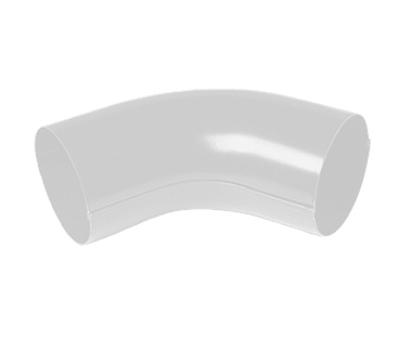 Колено трубы GS D90х60° Металл Профиль GrandSystem / Металл Профиль GrandSystem, цвет белый (RAL9010)