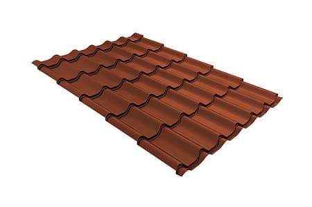 Волновой профиль Grand Line Classic, 0,45 PE, Zn 100, RAL 8004 терракота