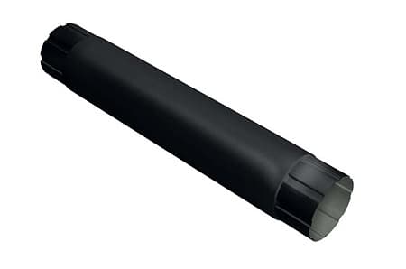 Труба круглая соединительная Optima Grand Line, 1.0 м, покрытие Matt, RAL 9005 черный