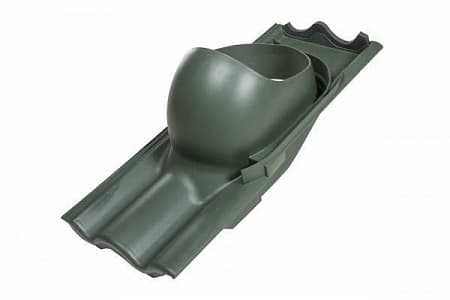 XL-проходной элемент XL-TIILI для цементно-песчаной черепицы Vilpe (Вилпе), зеленый