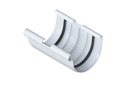 Муфта желоба ПВХ Элит Альта Профиль, D125 мм, белый