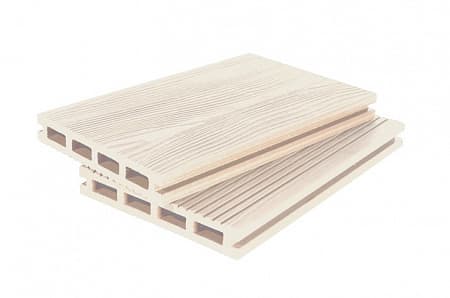 Террасная доска Grand Line 3D, 3000x140x22 мм, слоновая кость