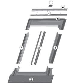 Изоляционный оклад для окон со среднеповоротным открыванием EHV-AT Thermo утепленный для "русских зим" 94х118