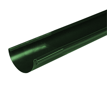 Желоб 3000 мм D150 Металл Профиль Foramina (Престиж), цвет зеленый (RAL 6005)