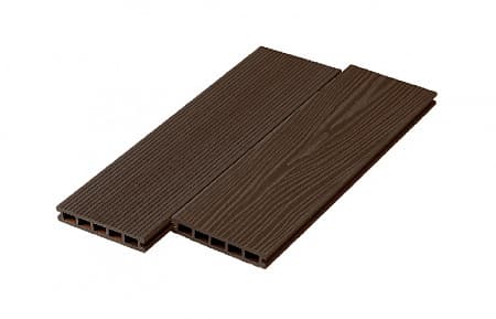 Террасная доска UnoDeck Ultra (пустотелая, шовная), 4000x150x24 мм, венге