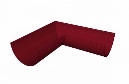 Желоб угловой 135°, D125 мм, Zn + порошк.покраска, цвет RAL 3005 (красное вино)