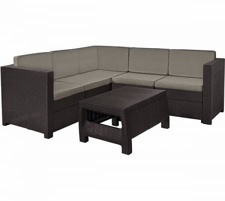 Угловой диван Provence set with coffee table Keter (Кетер), цвет коричневый