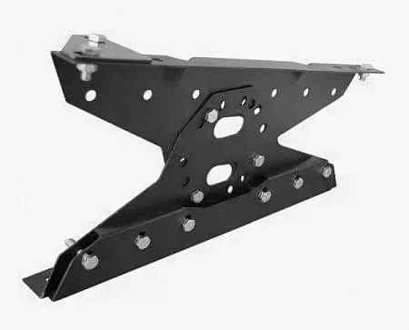 Кронштейн кровельного мостика Гранд Лайн / Grand Line для фальцевой кровли, цвет RAL 7024 (мокрый асфальт)