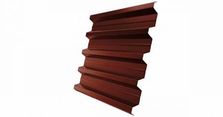 Профнастил H60R Гранд Лайн / Grand Line 0,5 PurLite Matt Zn180, цвет RAL 8004 (терракота)