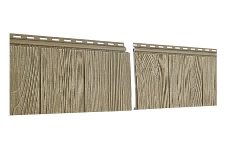 Фасадные панели Ю-Пласт Хокла S-Lock Щепа, 2000x206 мм, натуральный орех