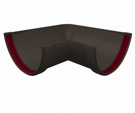 Угол желоба 90º универсальный ПВХ Grand Line 120 мм, RAL 7024 графит