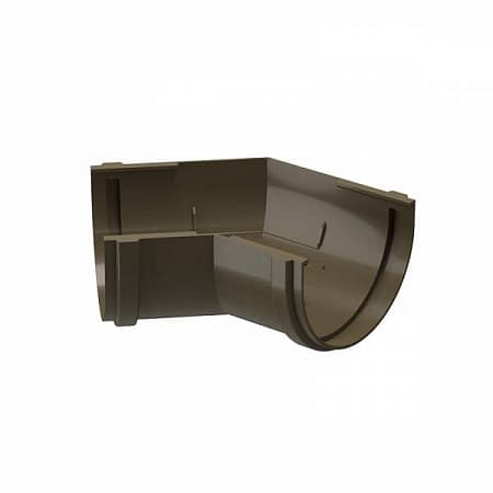 Угловой элемент 135°, D120 мм Деке Премиум / Docke Premium, цвет каштан (Ral 8017)