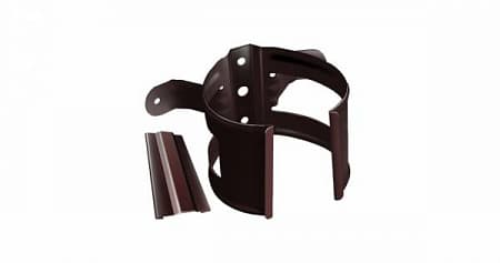 Хомут трубы на дерево металлический Grand Line, RR 32 коричневый