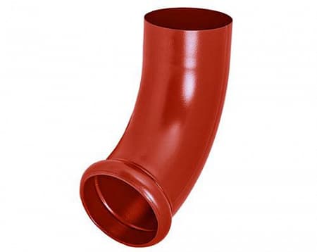 Отвод трубы декорированный D100 Aquasystem Pural, RR 29 бургундский