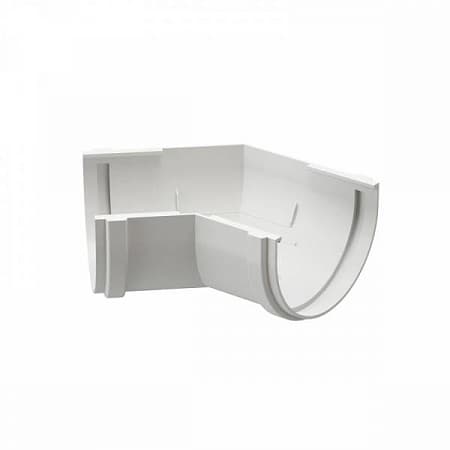 Угловой элемент 135°, D120 мм Деке Премиум / Docke Premium, цвет пломбир (Ral 9003)