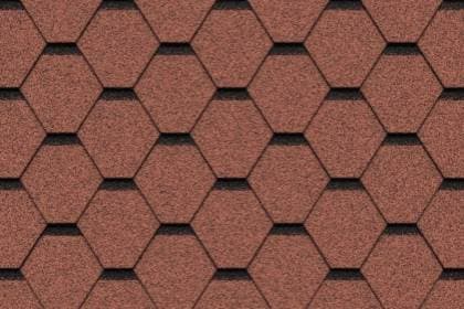 Гибкая черепица Icopal (Икопал) Tema, цвет Кирпично-красный