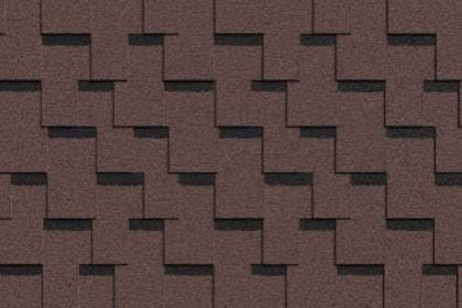 Гибкая черепица Icopal (Икопал) Claro, цвет Натурально-коричневый