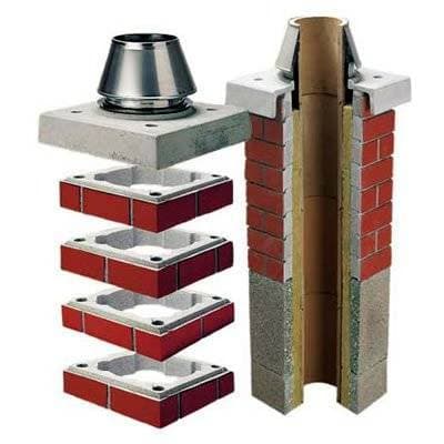 Верхний комплект FINAL D20L Schiedel Шидель, базовый одноходовой с вентканалом