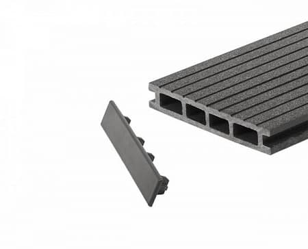 Заглушка торцевая GRINDERDECO для доски 150, упаковка 10 шт., серый