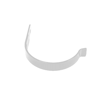 Держатель желоба карнизный GS усил. D125х132мм (3 мм) Металл Профиль GrandSystem / Металл Профиль GrandSystem, цвет белый (RAL9010)