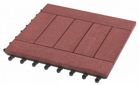 Садовый паркет Комфорт 5 GRINDERDECO ДПК, 300x300 мм, мербау, упаковка 10 шт.