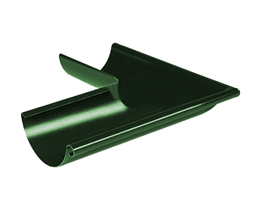 Угол желоба внутренний 90° D150 Металл Профиль Foramina (Престиж), цвет зеленый (RAL 6005)