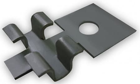 Клипса монтажная для планкена, нерж. сталь