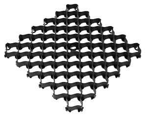 Решётка усиленная с высоким профилем Альта-Профиль, 500х500х35 мм, цвет черный