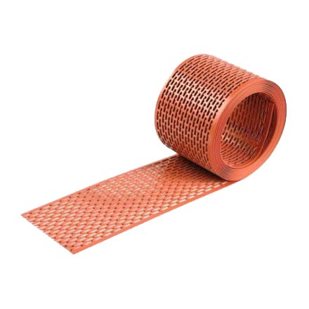 Вентиляционная карнизная лента, ПВХ BWK, цвет кирпичный