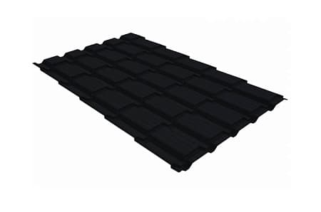 Волновой профиль Grand Line Quadro profi, 0,45 Drap, Zn 140, RAL 9005 черный янтарь