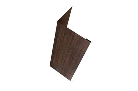 Нащельник 25х35 жалюзи (для калиток и ворот) Grand Line Milan,Tokyo, 0,45 Print Elite, Antique wood