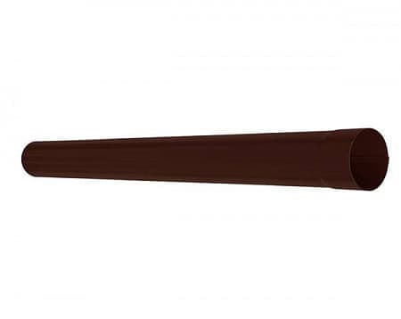 Труба водосточная D100 Aquasystem Pural, 3 м, RAL 8017 коричневый