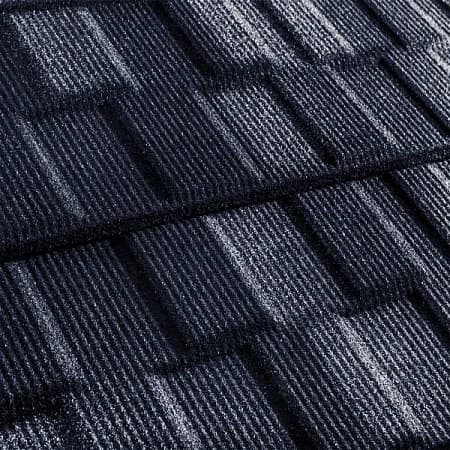 Композитная черепица Метротайл (Metrotile) серия MetroViksen, цвет Тёмно-синий, 1330х410 мм