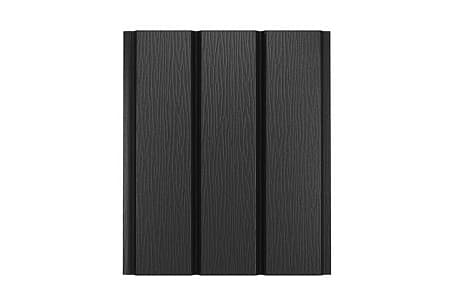 Софит без перфорации AQUASYSTEM, 0.5 PE Matt, Zn 140, 2400х303 мм, RAL 9005 черный