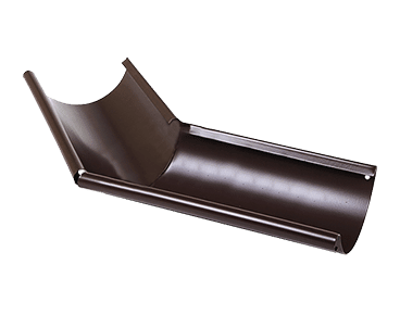 Угол желоба внутренний 135° D125 Металл Профиль Foramina (Престиж), цвет коричневый (RAL 8017)