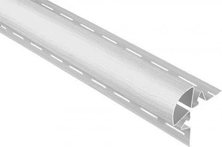 Угловая радиусная планка Альта Профиль, 3000 мм, белый