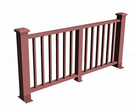 Секция ограждения Альма GRINDERDECO, 2120х1075 мм, мербау