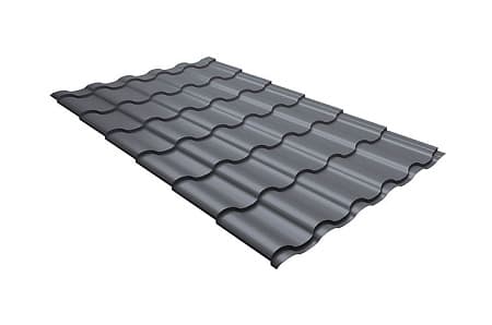 Волновой профиль Grand Line Kredo, 0,45 PE, Zn 100, RAL 9006 светлый алюминий